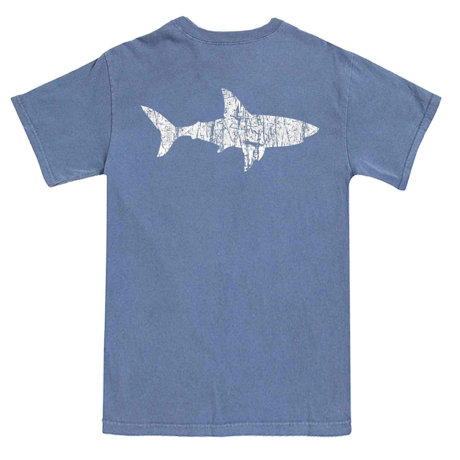 SHARK BITE CAPE COD T-SHIRT DENIM - Soft As A Grape